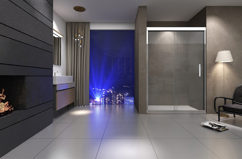 淋浴房底座該如何選擇,石基or底盆?